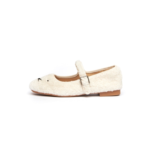 ✨️BNIB✨️ Miffy x The Korner Mary Jane Lambswool Loafers, Size 36 (US 6) 🐰 - Picture 3 of 16